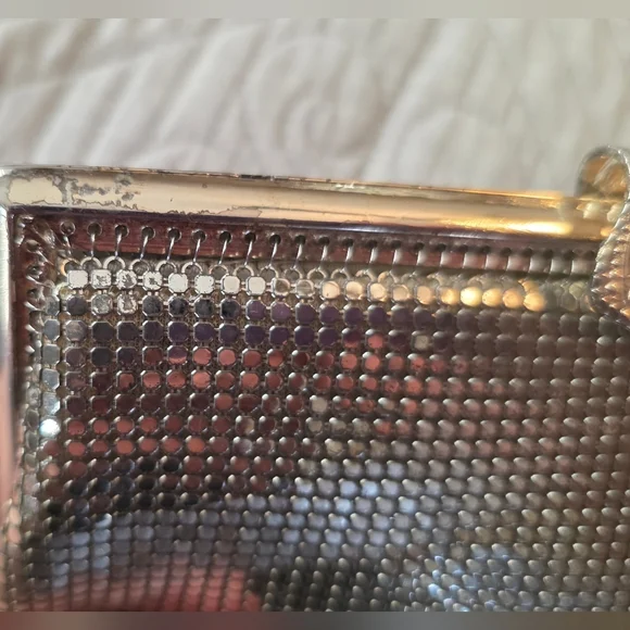 Vintage Fay Swafford Original Silver Mesh  Evening Clutch - Picture 4 of 11